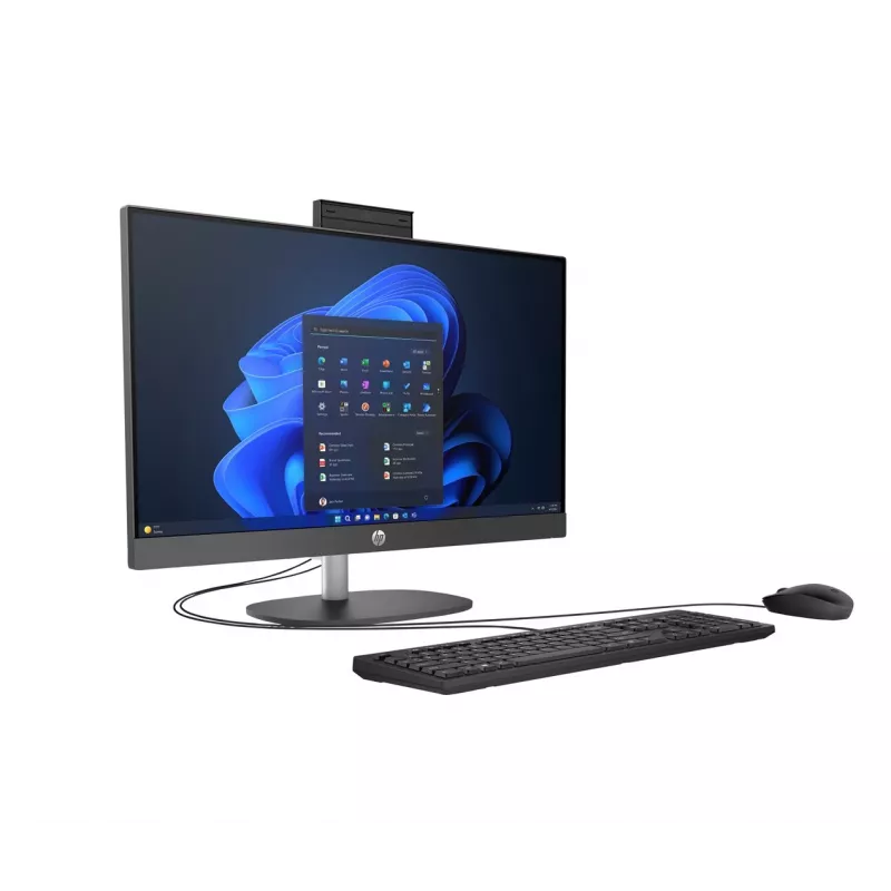 HP ProOne 245 G10 AiO Ryzen 7 77730U 23.8FHD IPS 250nits AG 16GB DDR4 3200 SSD512 Radeon Vega 8 Teclado+ratón Cámara 5Mpx + IR W11Pro Blanco 3Y OnSite