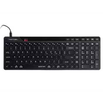 A4Tech Fstyler FBK27C AS Teclado silencioso 2,4GHz+BT, negro