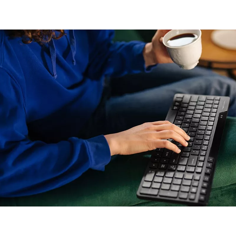 A4Tech Fstyler FBK27C AS Teclado silencioso 2,4GHz+BT, negro