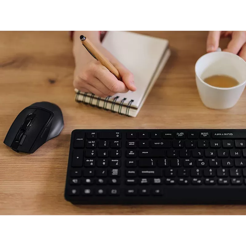 A4Tech Fstyler FBK27C AS Teclado silencioso 2,4GHz+BT, negro