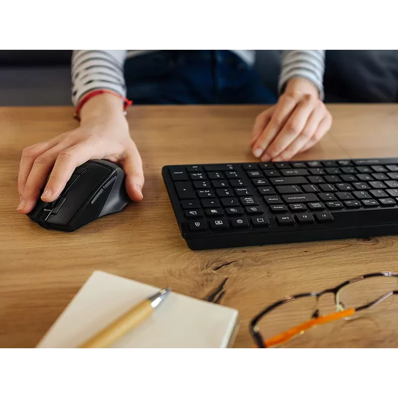 A4Tech Fstyler FBK27C AS Teclado silencioso 2,4GHz+BT, negro