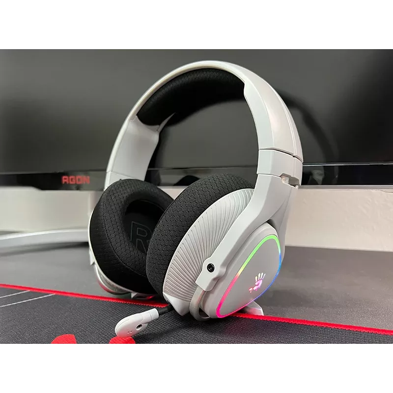 A4Tech 47752 Bloody MR710 RGB Gaming Wireless Headset, Gris