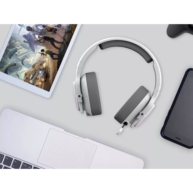 A4Tech 47752 Bloody MR710 RGB Gaming Wireless Headset, Gris