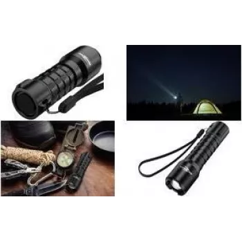 Ansmann Survival TS450RF Linterna LED recargable, 450 lm, Negro