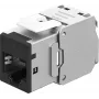 Goobay módulos Keystone RJ45 CAT 6A, STP, slim, negro (77943)