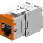 Goobay módulo Keystone RJ45 CAT 6A, STP, slim, naranja (77947)
