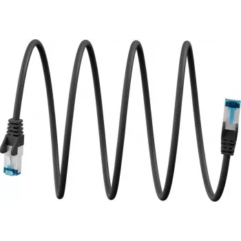 Goobay cable de parcheo CAT 6A ultraflexible S/FTP (PiMF), negro (79319)