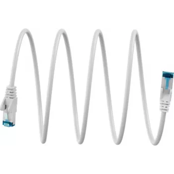 Goobay Cable de red CAT 6A Ultra-Flexible S/FTP (PiMF), blanco (79420)