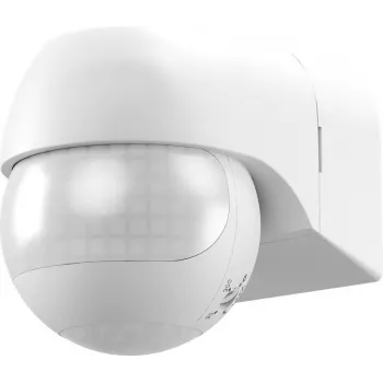 Goobay Detector de movimiento de 2 zonas, orientable/giratorio, blanco (79593)