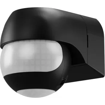 Goobay Detector de movimiento de 2 zonas, orientable/giratorio, negro (79597)