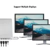 Docking station USB3.2 USB-C, 12 puertos, PD