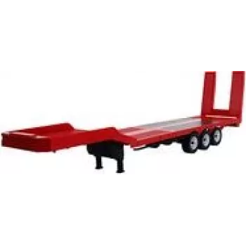 Amewi Semirremolque de plataforma baja de tres ejes Scania 1 18 rojo 8+ (22742)