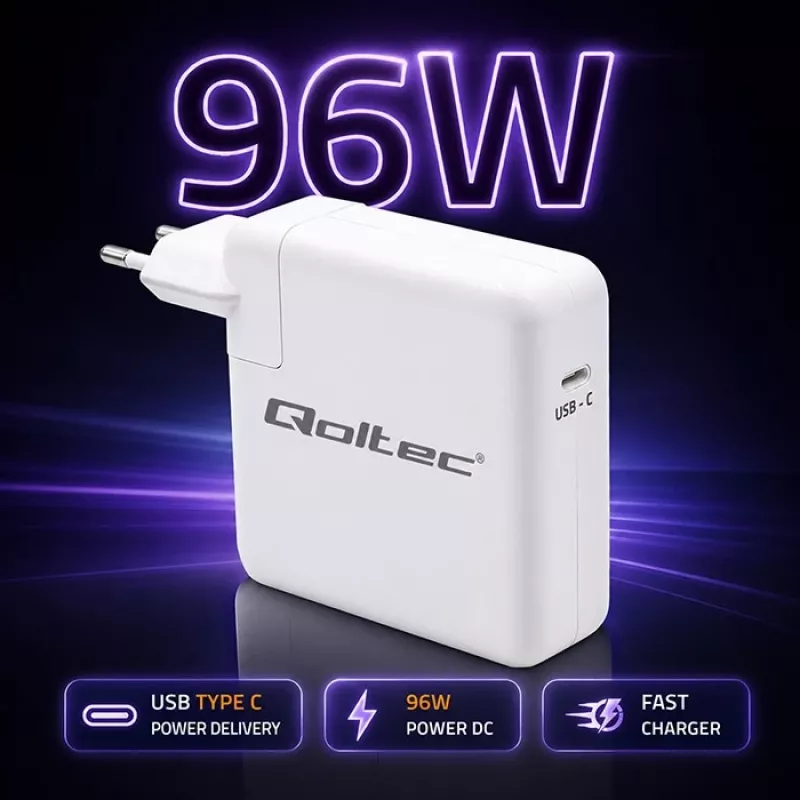 Cargador USB-C 96W 5V 20V 3A 4,8A