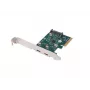 Tarjeta de red PCI Express x1 -> 2x USB-C 3.2 Gen 2x1 LED Low Profile