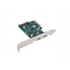 Tarjeta de red PCI Express x1 -> 2x USB-C 3.2 Gen 2x1 LED Low Profile
