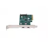 Tarjeta de red PCI Express x1 -> 2x USB-C 3.2 Gen 2x1 LED Low Profile