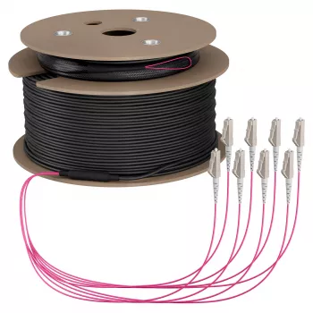 Cable troncal EFB U-DQ(ZN)BH OM4 8G (1x8) LC-LC 120m Dca LSZH
