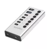 Hub USB 3.2 Gen1 7 puertos USB-A/C, interruptor de encendido/apagado