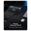 DockingStation 11 en 1 con puertos de carga Power Delivery y gran pantalla LCD, con adaptador de carga GaN de 160 W