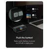 DockingStation 11 en 1 con puertos de carga Power Delivery y gran pantalla LCD, con adaptador de carga GaN de 160 W