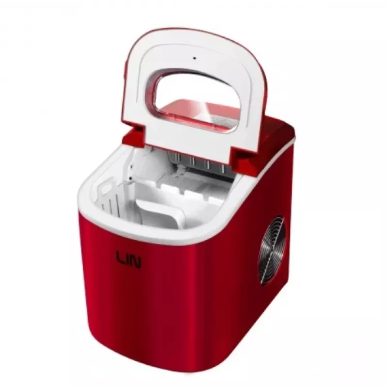 Máquina de hielo portátil LIN ICE PRO-R12 roja