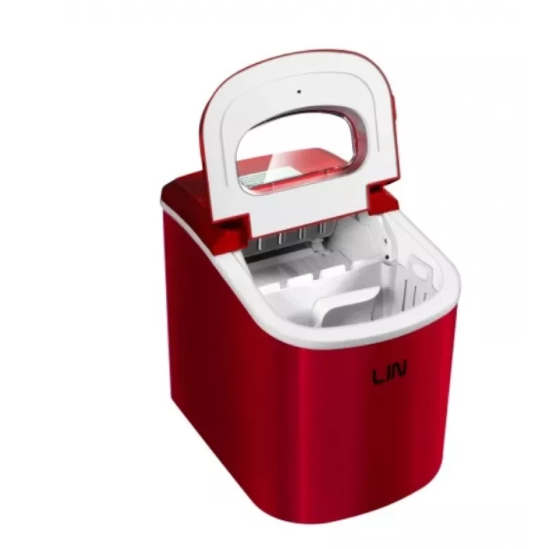 Máquina de hielo portátil LIN ICE PRO-R12 roja