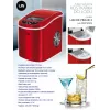Máquina de hielo portátil LIN ICE PRO-R12 roja