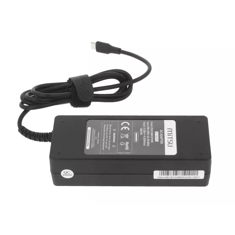 Fuente de alimentación para portátil 87W USB-C 5V-9V-12V-15V/3A, 20V/3,25A, 20,2V/4,3A PD