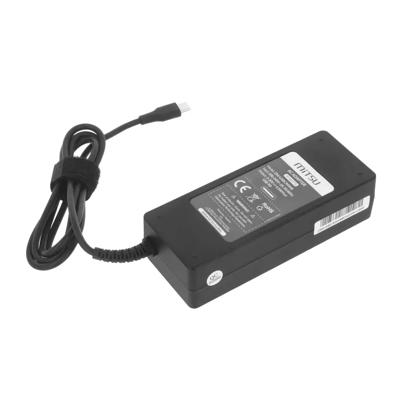 Fuente de alimentación para portátil 90W USB-C 5V-9V-12V-15V/3A, 20V/4.5A PD