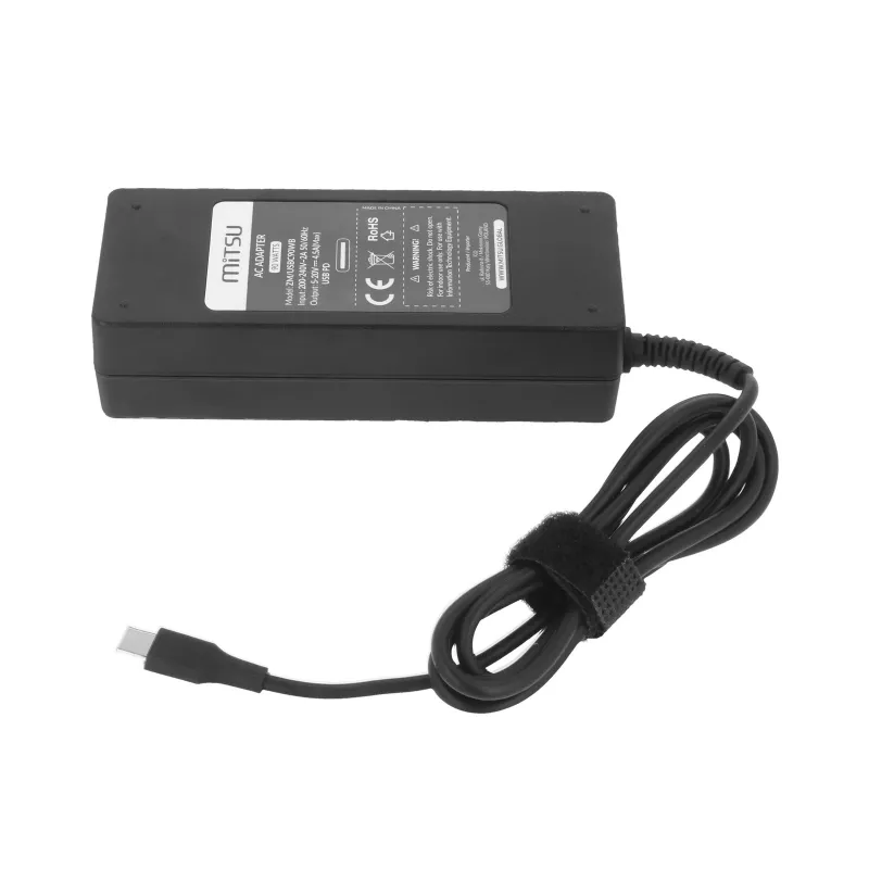Fuente de alimentación para portátil 90W USB-C 5V-9V-12V-15V/3A, 20V/4.5A PD