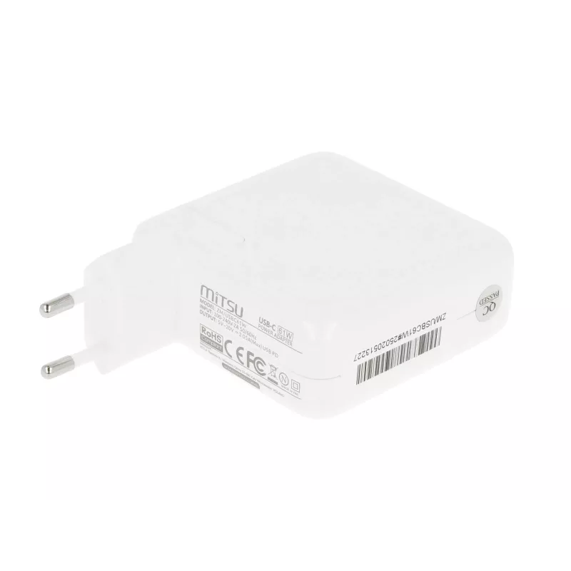 Fuente de alimentación para portátil 61W USB-C 5V-9V-12V-15V-20V-20,3V/3A PD
