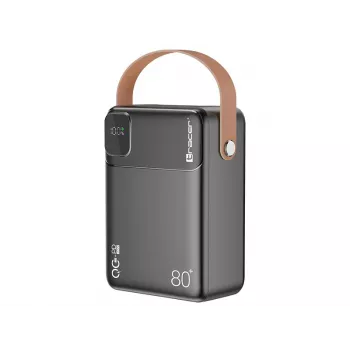Tracer 47826 Prime-V8 80000mAh QC22.5W+PD20W batería externa, negra