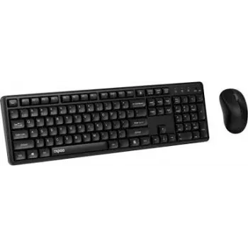 Conjunto teclado y ratón Rapoo 8150M Silent Multi-Mode QWERTZ DE Inalámbrico Negro