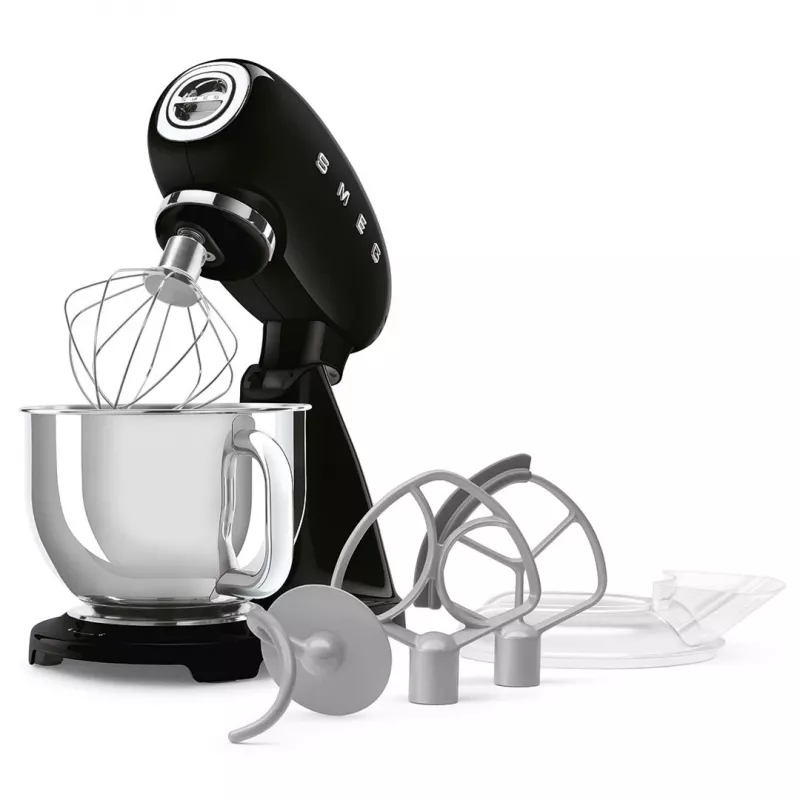 Robot de cocina Smeg SMF05BLEU, 4,8 L, 1000 W, Negro