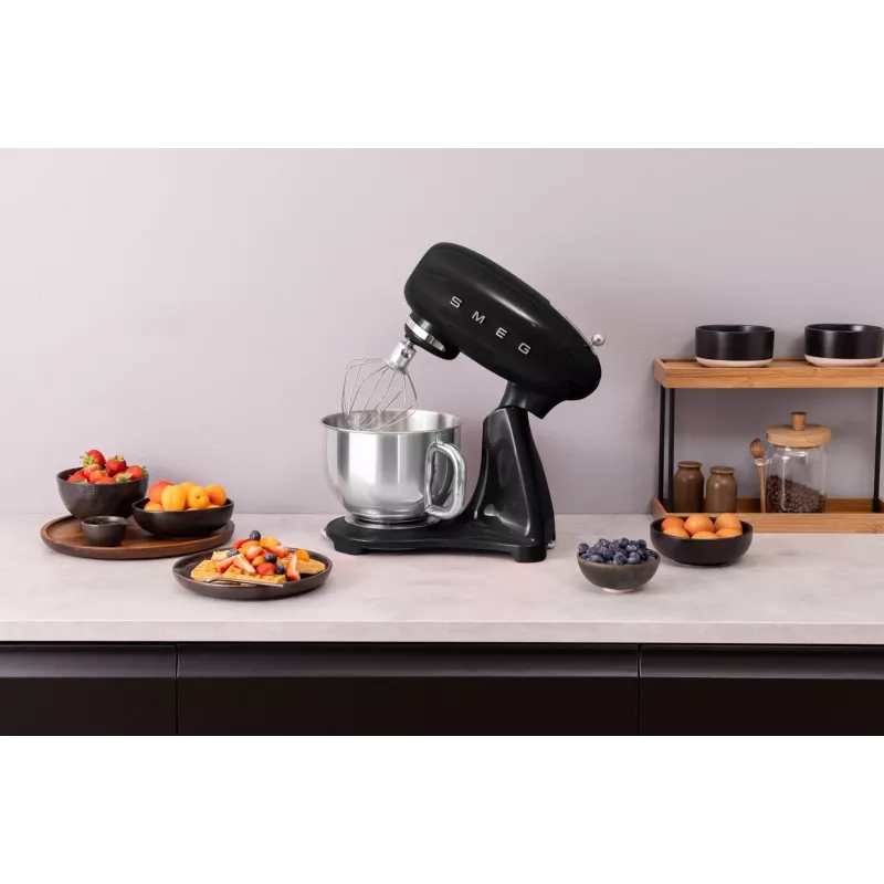Robot de cocina Smeg SMF05BLEU, 4,8 L, 1000 W, Negro