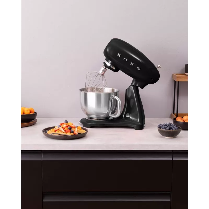Robot de cocina Smeg SMF05BLEU, 4,8 L, 1000 W, Negro