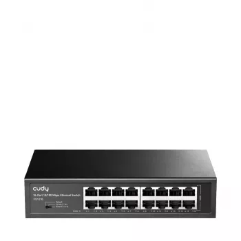 Switch de red Cudy FS1016 Fast Ethernet (10/100) Negro