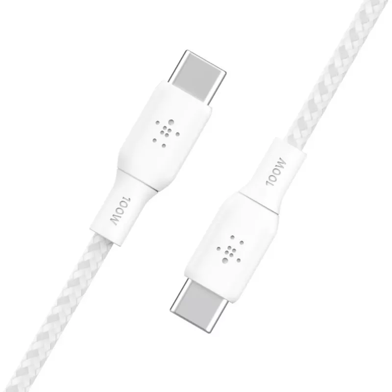 Cable USB-C a USB-C 100 W 3 m Blanco