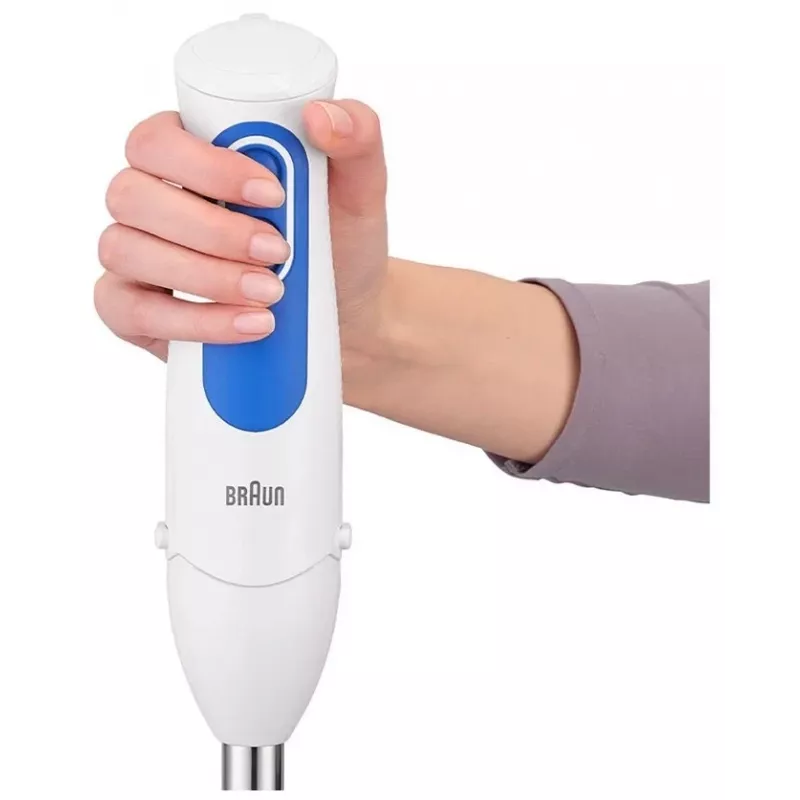 Braun | Batidora de mano | MQ 3005 Pürierstab | Batidora de mano | 700 W | Número de velocidades 2 | Blanco/Azul