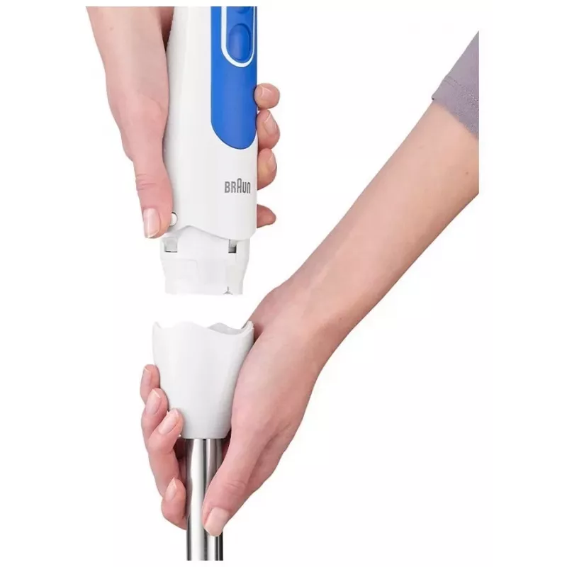 Braun | Batidora de mano | MQ 3005 Pürierstab | Batidora de mano | 700 W | Número de velocidades 2 | Blanco/Azul
