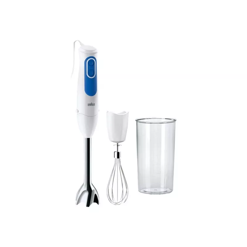 Braun | Batidora de mano | MQ 3005 Pürierstab | Batidora de mano | 700 W | Número de velocidades 2 | Blanco/Azul