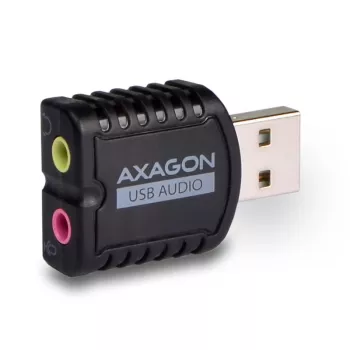 Adaptador de audio estéreo mini USB 2.0 AXAGON ADA-10