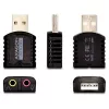 Adaptador de audio estéreo mini USB 2.0 AXAGON ADA-10