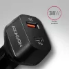 Cargador de coche AXAGON PWC-PQ38 38W 2x puerto USB-A+C