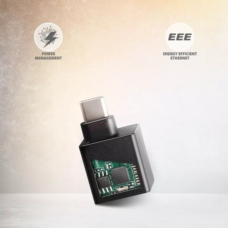 AXAGON ADE-MINIC USB-C 3.2 Gen 1 Mini adaptador Gigabit Ethernet, negro