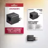 AXAGON ADE-MINIC USB-C 3.2 Gen 1 Mini adaptador Gigabit Ethernet, negro