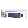 Conjunto de teclado y ratón inalámbrico Gembird KBS-WCH-03, negro
