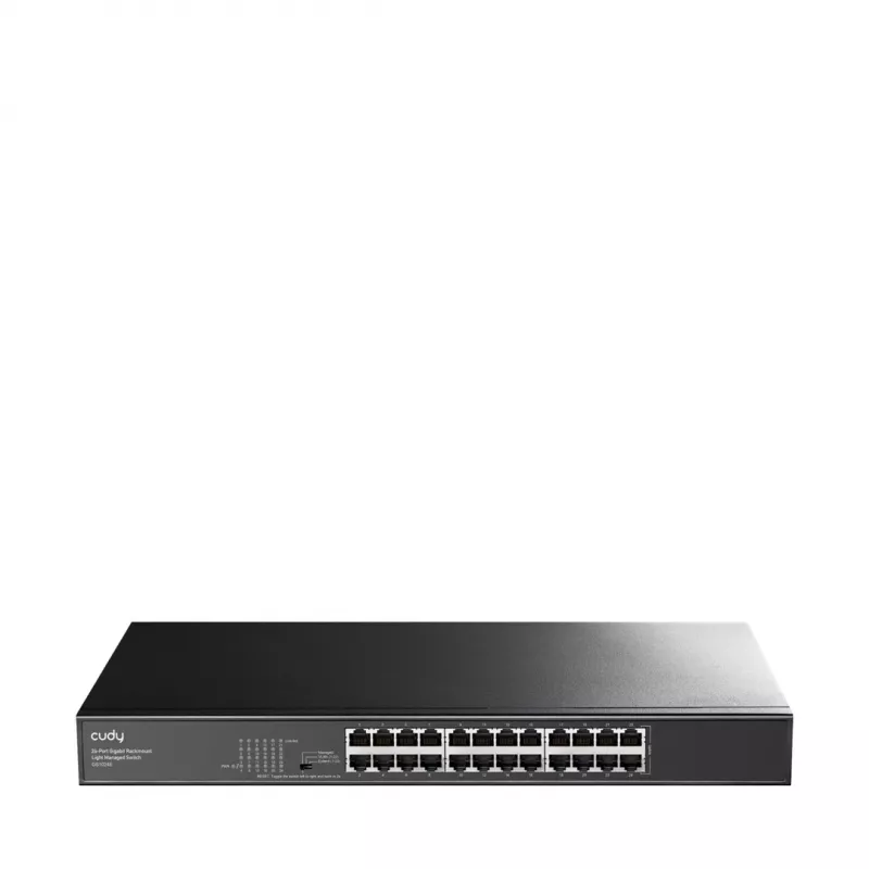 Switch de red Cudy GS1024E Managed Gigabit Ethernet (10/100/1000) Negro