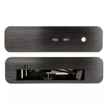 Caja Akasa Euler S Thin-Mini-ITX sin ventilador, OEM – negra