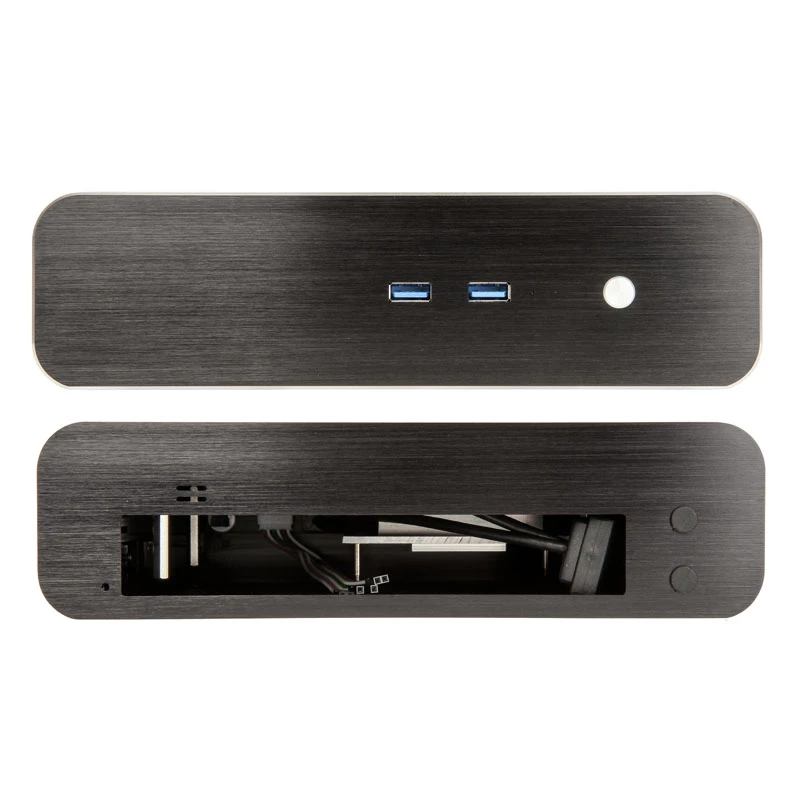 Caja Akasa Euler S Thin-Mini-ITX sin ventilador, OEM – negra